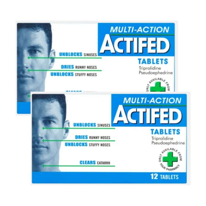 Actifed Multi-Action Tablets – Relief for Sinus– Health Hub Pharmacy