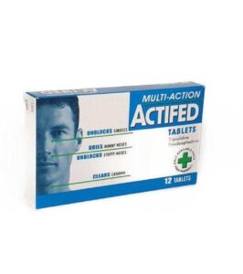 Actifed Multi-Action Tablets – Relief for Sinus, Runny & Stuffy Noses, and Catarrh (12 Tablets)