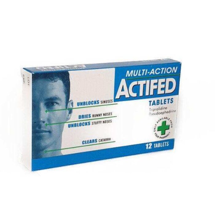 Actifed Multi-Action Tablets – Relief for Sinus– Health Hub Pharmacy (1)