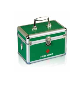 Premium Metal First Aid Kit Box – Portable Emergency Medical Case with Handle & Secure Lock | Home, Office, Car & Workplace Safety