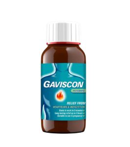 Gaviscon Peppermint Liquid – Fast & Long-Lasting Relief from Heartburn and Indigestion (300ml)