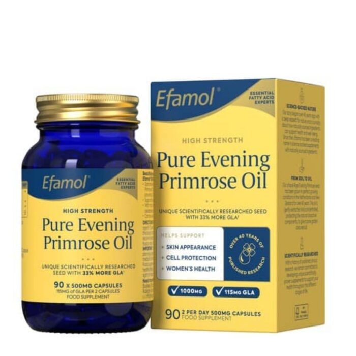 Efamol. Pure Eveneing Primrose oil 90 capsules-Health Hub Pharmacy