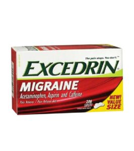 Excedrin Migraine Caplets – 200 Tablets | Powerful Relief with Acetaminophen, Aspirin & Caffeine