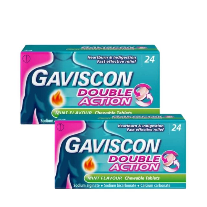 Gaviscon Double Action Mint Chewable Tablets – Health Hub Pharmacy Gaviscon Double Action Mint Chewable Tablets – Health Hub Pharmacy