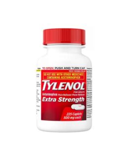 Tylenol Extra Strength Caplets – 500mg Acetaminophen Pain Reliever & Fever Reducer, 225 Count