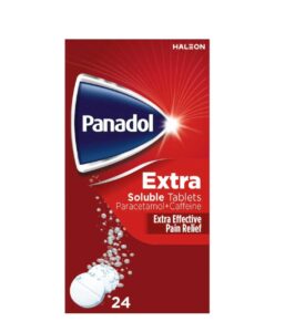 Panadol Extra Soluble Tablets – 24 Tablets | Paracetamol + Caffeine for Fast & Effective Pain Relief