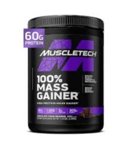 Muscletech 100% Mass Gainer – High-Protein Weight & Muscle Builder – Chocolate Fudge Brownie