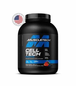 Muscletech Cell Tech Creatine – Muscle Growth, Strength & Recovery Formula – Fruit Punch 6 lbs (2.72kg)